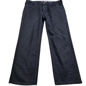 Urban Pipeline Jeans Mens 38x30 Black Straight Dark Denim